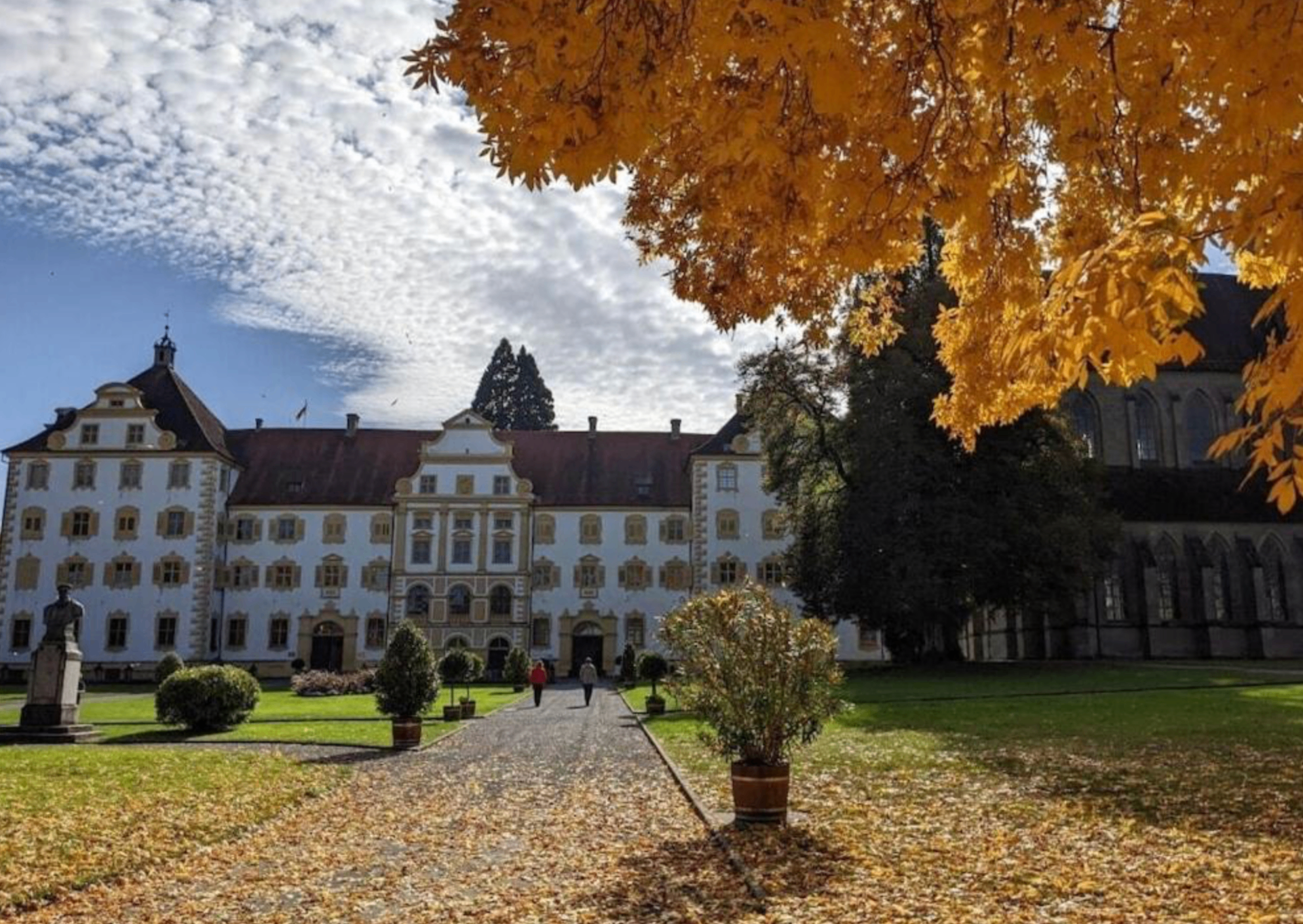Historic Salem Castle and abbey complex near Villa Salem